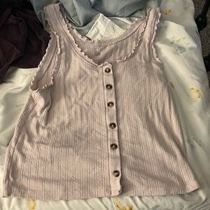 Light Pink Cropped Tank